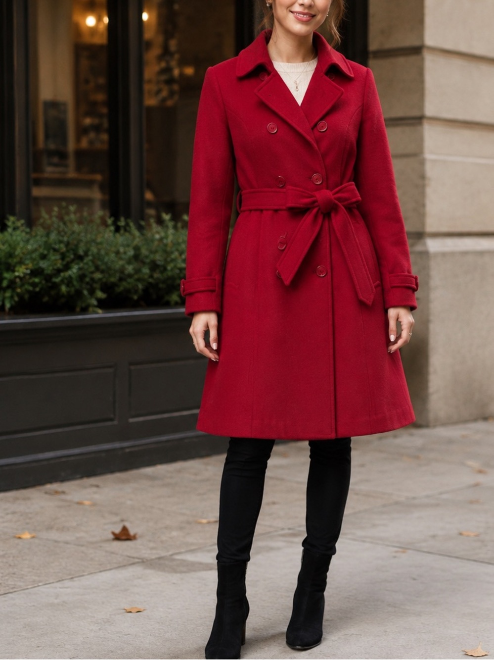 Vintage Rothschild Red Wool Jacket Coat